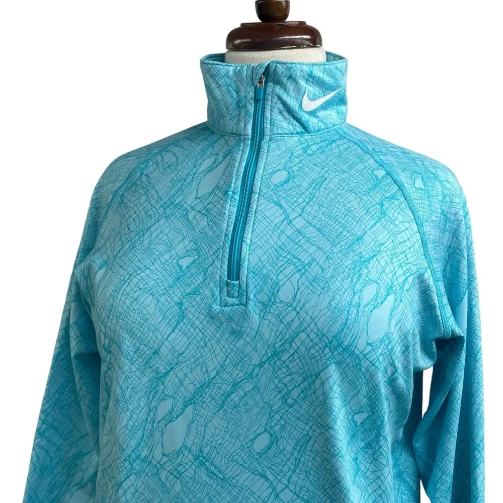 Nike Pro Combat fitted quarter zip pullover large